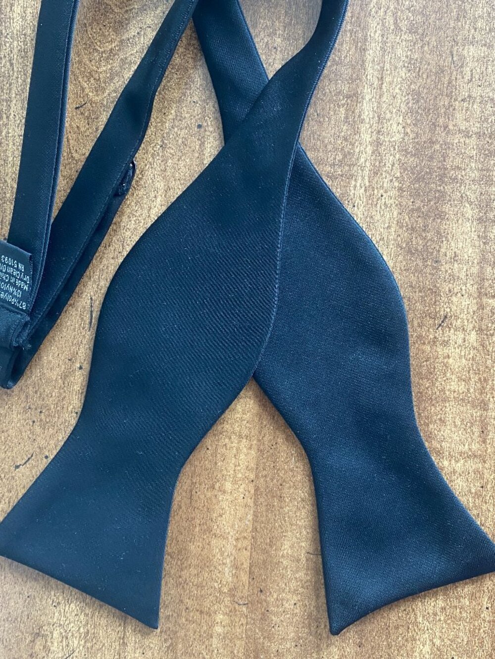 Black bow tie